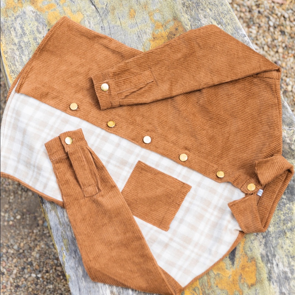 Plaid / corduroy jacket